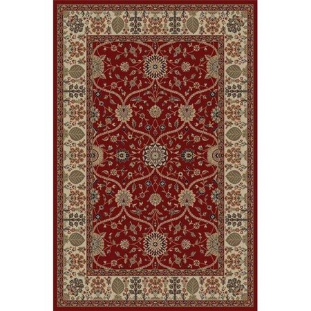 CONCORD GLOBAL TRADING Concord Global 49004 3 ft. 11 in. x 5 ft. 7 in. Jewel Voysey - Red 49004